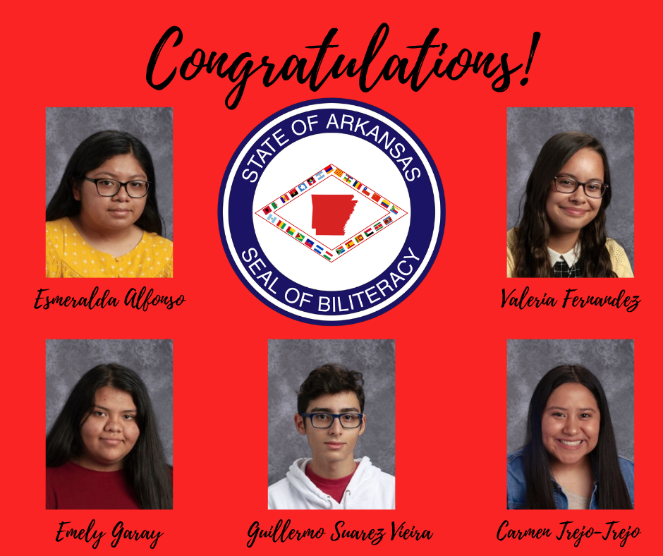 Five CHS students honored with biliteracy seals